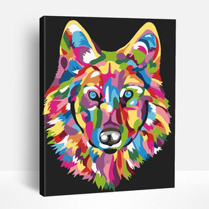 Colorful Abstract Bear | Paint By Numbers