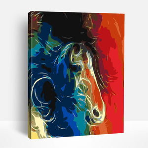 Colorful Abstract Horse | Paint By Numbers