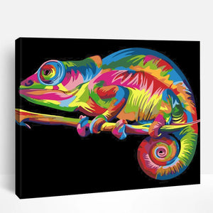 Colorful Camelion | Paint By Numbers