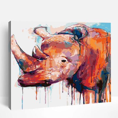 Abstract Rhino | Paint By Numbers