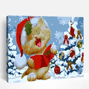 Kitten's Christmas Carol | Paint By Numbers