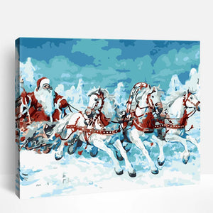 Santa's Horseride | Paint By Numbers