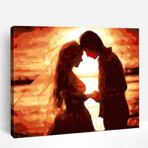 Timeless Love Under Sunset | Paint By Numbers