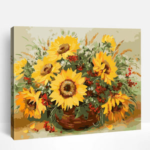 Golden Sunflowers | Paint By Numbers
