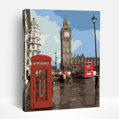 London Phone Booth | Paint By Numbers