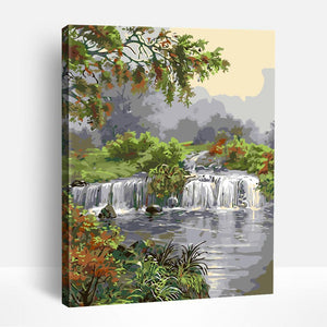 Forest Waterfall | Paint By Numbers