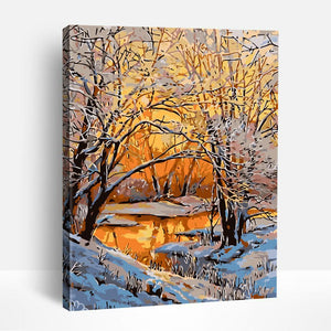 Winter Sunset | Paint By Numbers