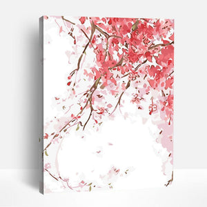 Red Tree Branches | Paint By Numbers