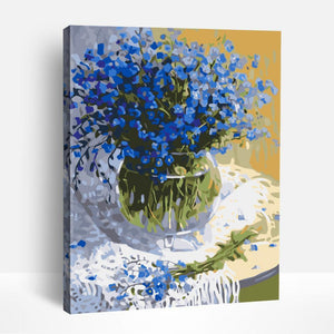 Blue Flowers | Paint By Numbers