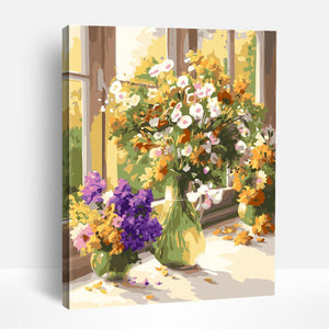 Radiant Sunflower in Vase | Paint By Numbers