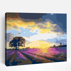 Vibrant Sky Field | Paint By Numbers