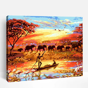 Serene Safari Elephant | Paint By Numbers