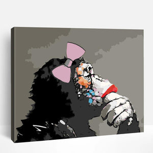 Chimp Thinking | Paint By Numbers
