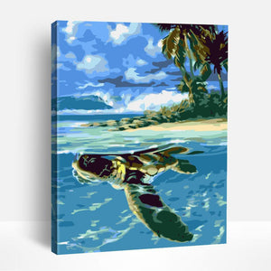 Gentle Sea Turtle | Paint By Numbers