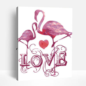 Flamingo in Love | Paint By Numbers