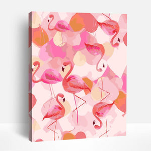 Flamingo Watercolor | Paint By Numbers