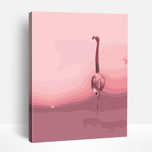 Lone Flamingo | Paint By Numbers