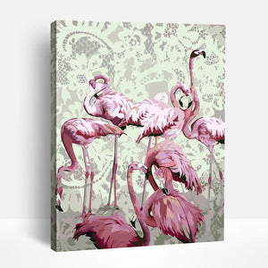 Vintage Flamingo | Paint By Numbers