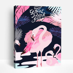 Flamingo Paradise | Paint By Numbers