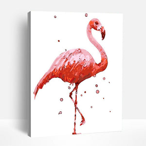 Vivid Pink Flamingo | Paint By Numbers