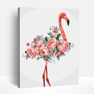 Floral Flamingo | Paint By Numbers