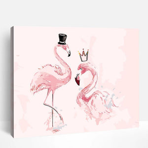 Flamingo Romance | Paint By Numbers