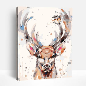 Watercolor Deer | Paint By Numbers