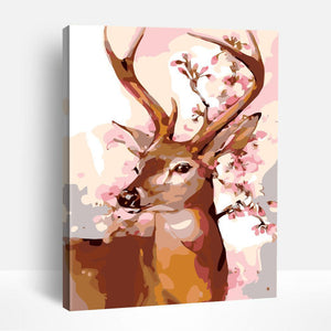 Deer and Blossoms | Paint By Numbers