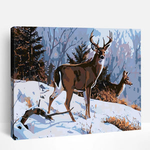 Winterland Deer | Paint By Numbers