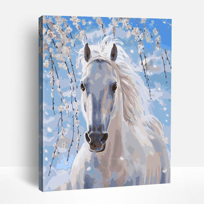 Horse and Blossoms | Paint By Numbers