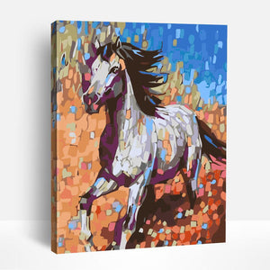 Mosaic Horse | Paint By Numbers