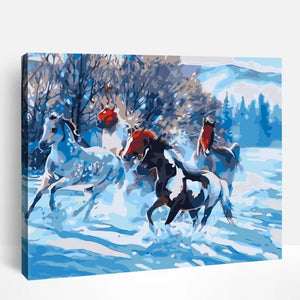 Galloping Through the Seasons | Paint By Numbers