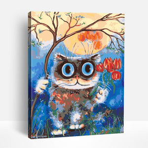 Wide Eye Cat | Paint By Numbers