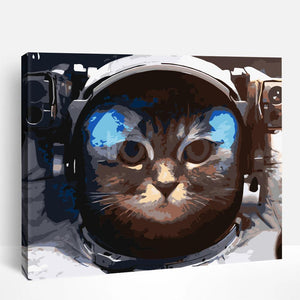 Space Cat Astronaut | Paint By Numbers