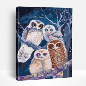 Mystic Owl Family | Paint By Numbers