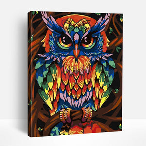 Colorful Mandala Owl | Paint By Numbers