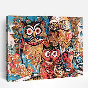 Colorful Owls | Paint By Numbers