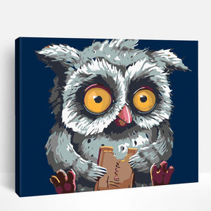 Wide Owl Gaze | Paint By Numbers