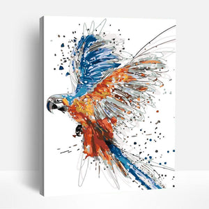 Parrot in Flight | Paint By Numbers