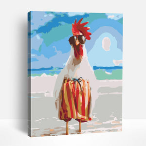 Sunbathing Chicken | Paint By Numbers