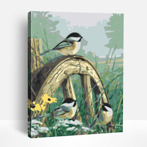 Backyard Chickadees | Paint By Numbers