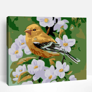 Goldfinch and Flowers | Paint By Numbers