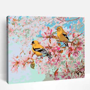 Goldfinch and Blossoms | Paint By Numbers