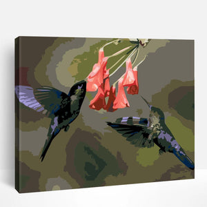 Hummingbird Suckling | Paint By Numbers