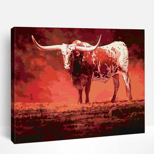 Rustic Bull | Paint By Numbers