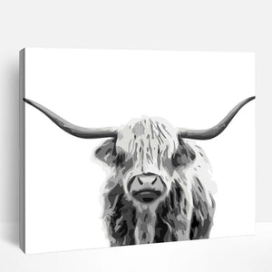 Baby Highland Cow | Paint By Numbers