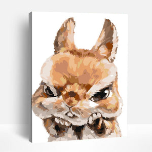 Grumpy Bunny | Paint By Numbers