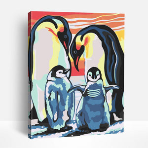 Penguin Families | Paint By Numbers