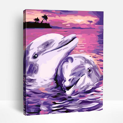 Dolphin Romance | Paint By Numbers