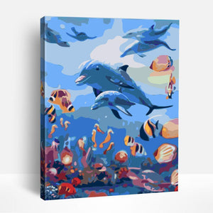 Dolphins and Sea Life | Paint By Numbers